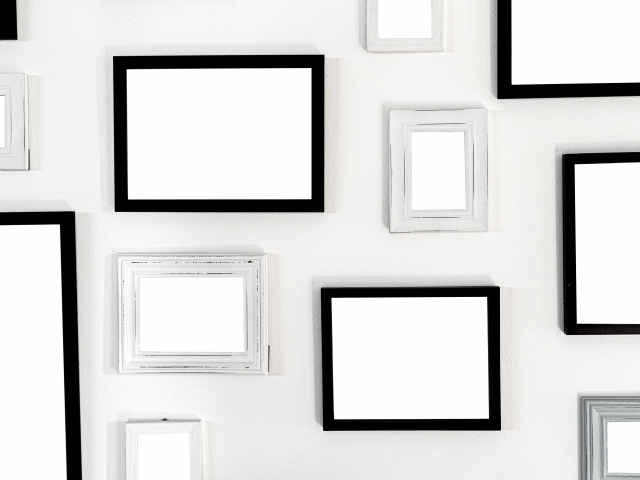 モノトーンのフォトフレーム